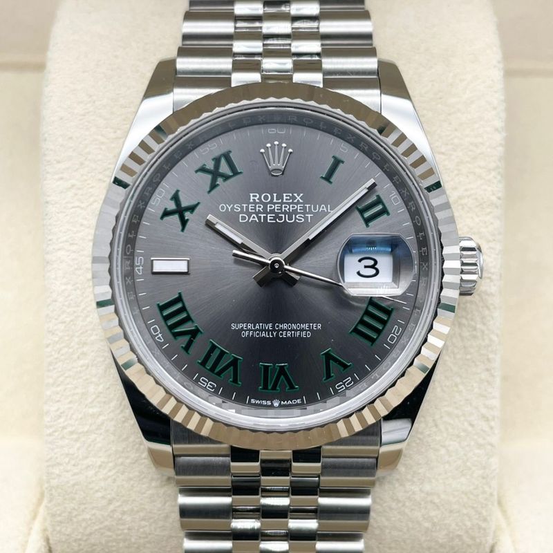 ロレックス デイトジャスト 126234 スレートローマン ジュビリーブレス 36mm