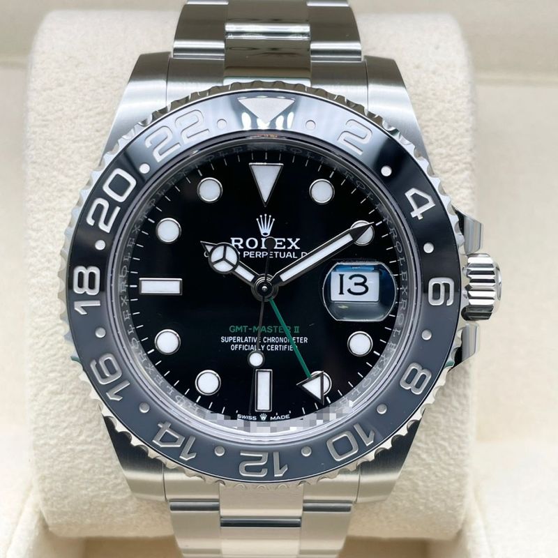ロレックス GMTマスターII 126710GRNR ブラック オイスターブレス 40mm
