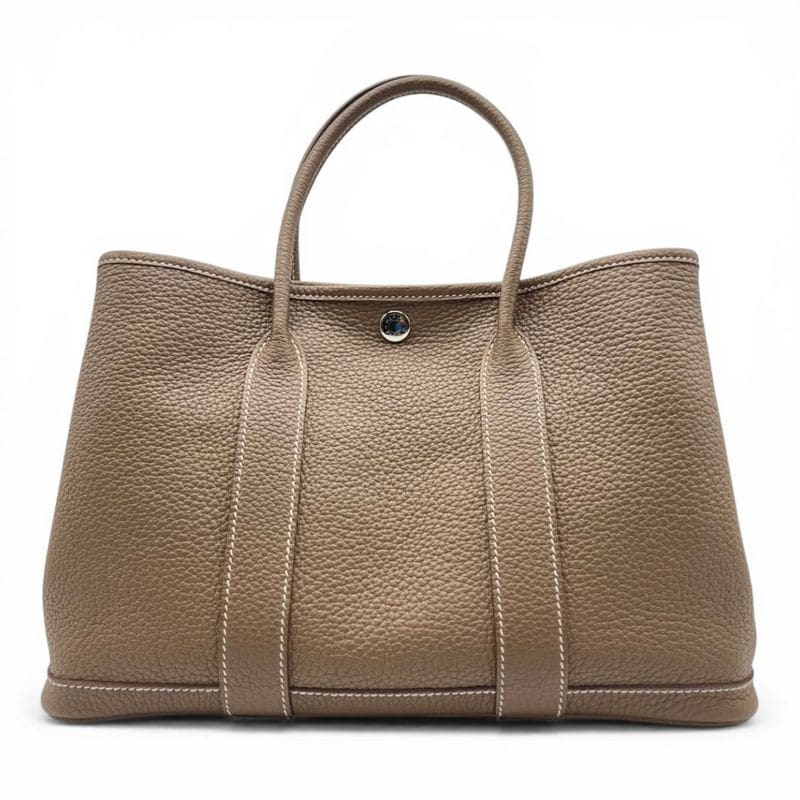 エルメス ガーデンパーティ TPM エトゥープ ネゴンダ シルバー金具 U刻印