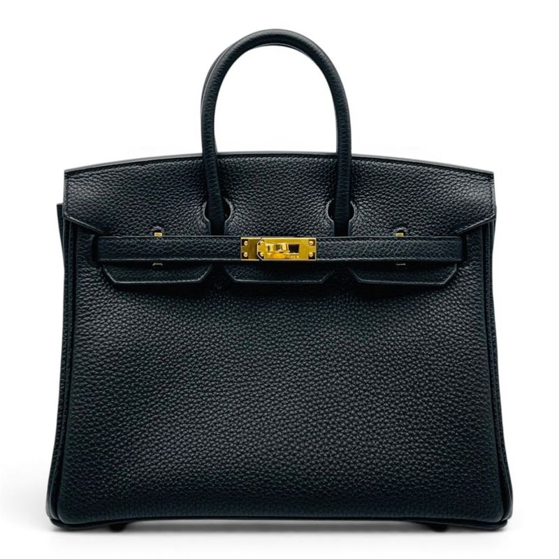 エルメス バーキン 25 ノワール トゴ ゴールド金具 G刻印