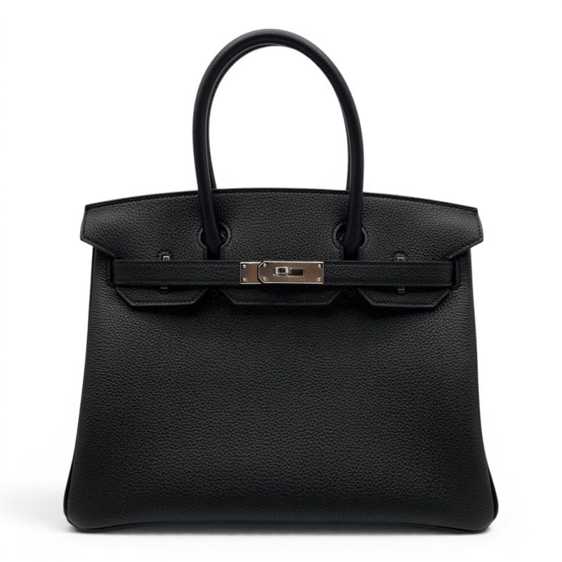 エルメス バーキン 30 ノワール トゴ シルバー金具 G刻印