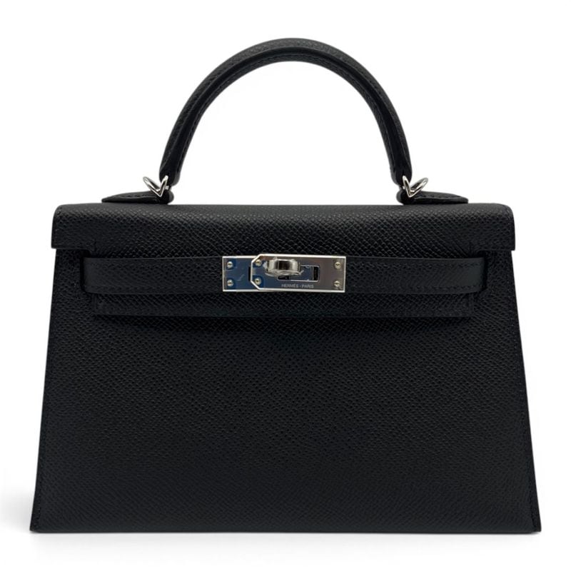 エルメス ミニケリー ノワール エプソン シルバー金具 G刻印