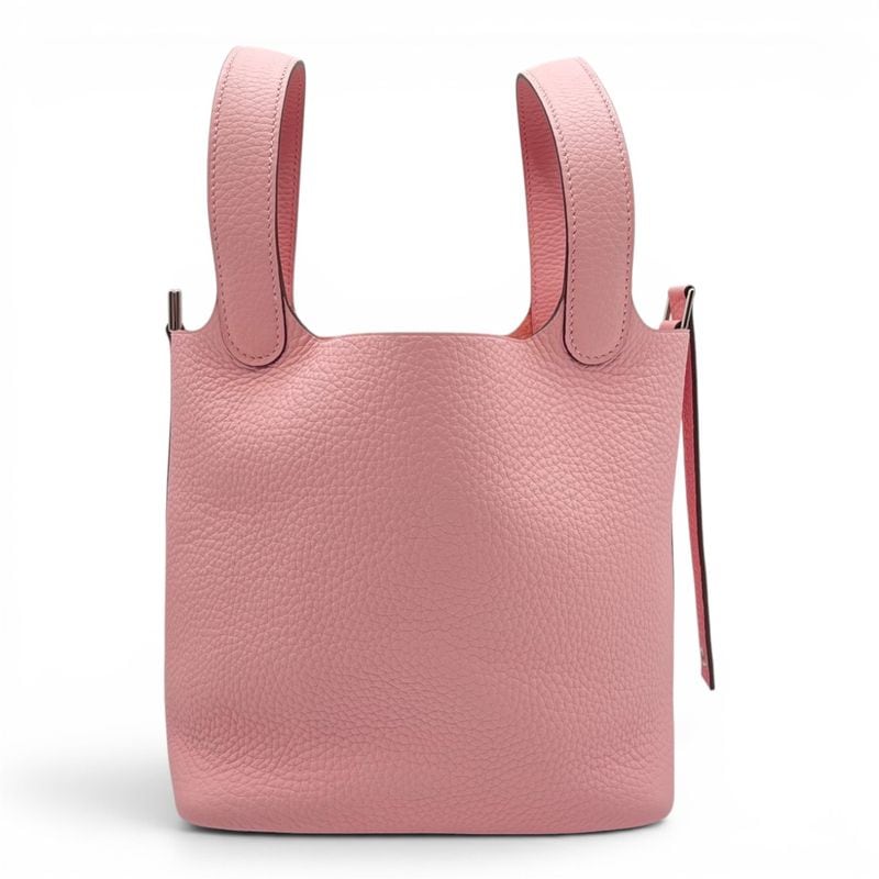 エルメス ピコタンロック PM ローズサクラ トリヨンクレマンス シルバー金具 K刻印