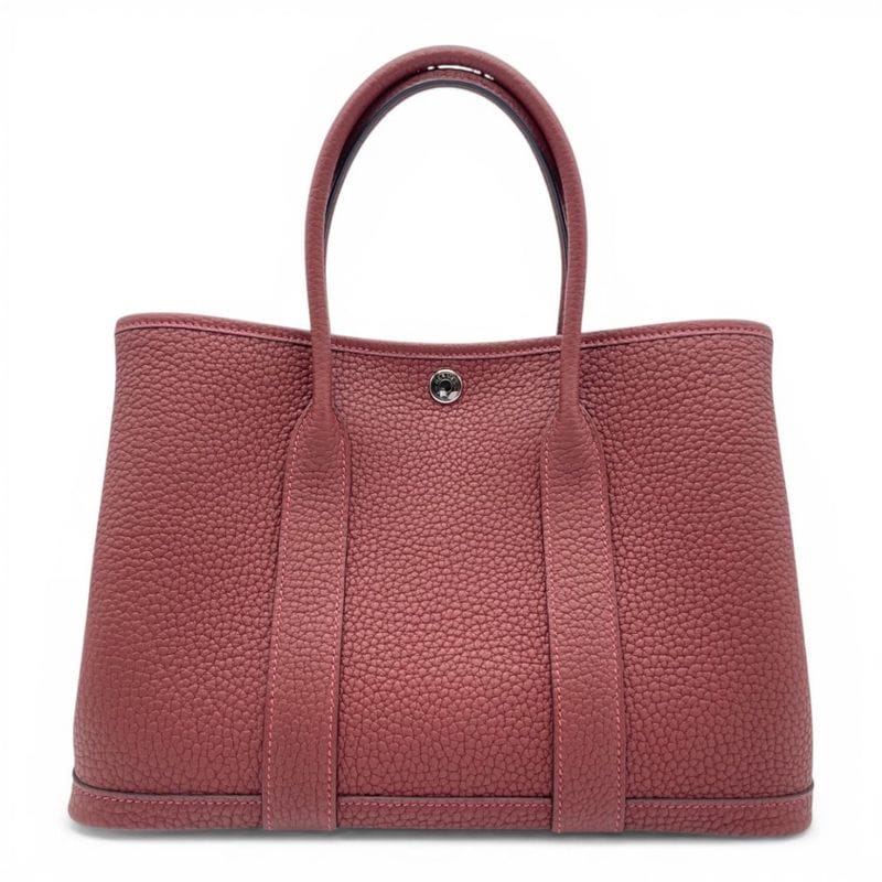 エルメス ガーデンパーティ TPM ルージュアッシュ ネゴンダ シルバー金具 K刻印