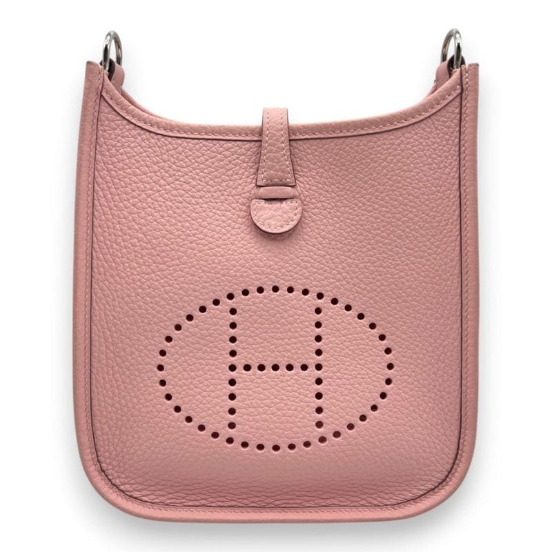 エルメス ミニエヴリン アマゾーヌ TPM ローズサクラ トリヨンクレマンス シルバー金具 W刻印