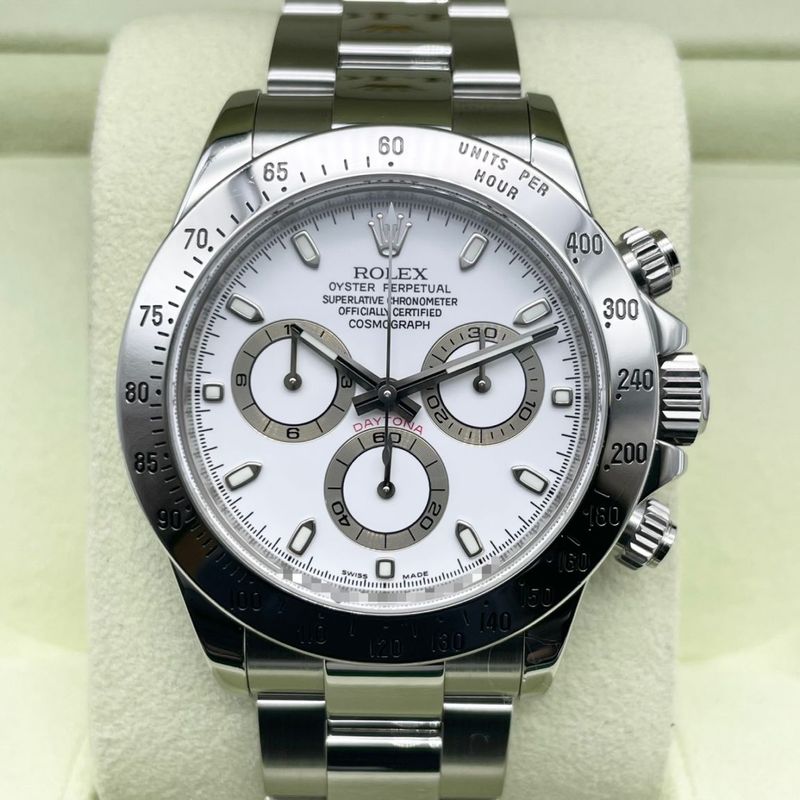 ロレックス デイトナ 116520 ホワイト ステンレススチール 40mm