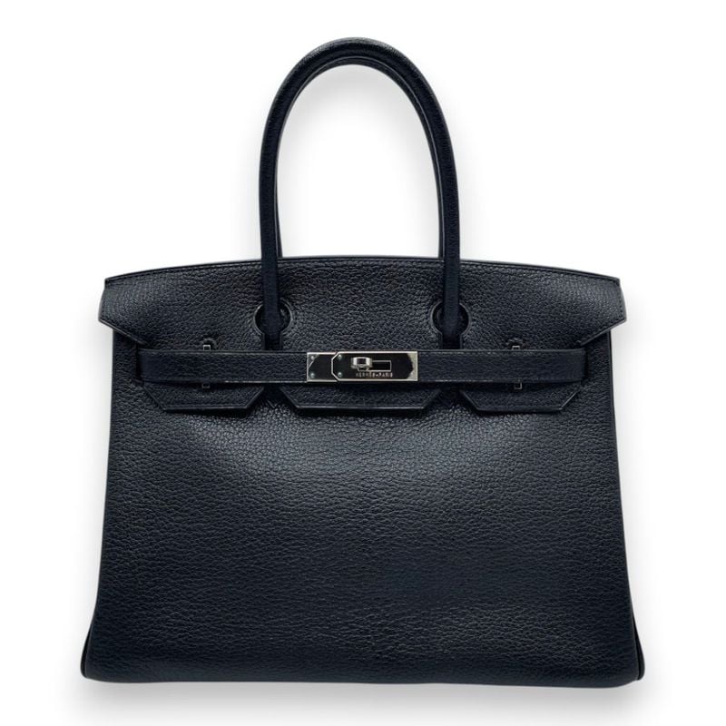 エルメス バーキン 30 ノワール シェーブルコロマンデル シルバー金具 □G刻印