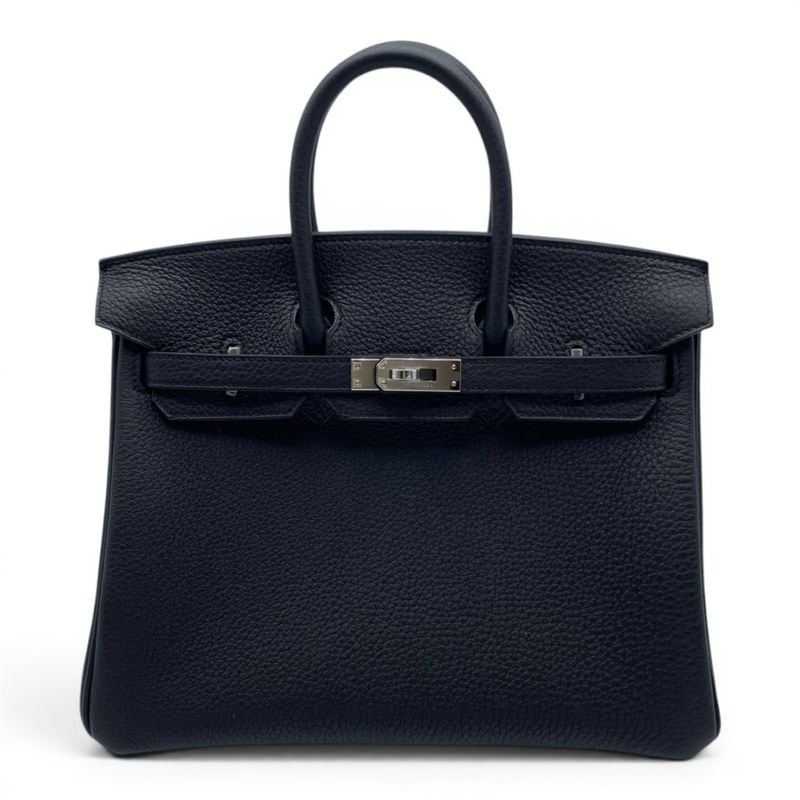 エルメス バーキン 25 ノワール トゴ シルバー金具 G刻印
