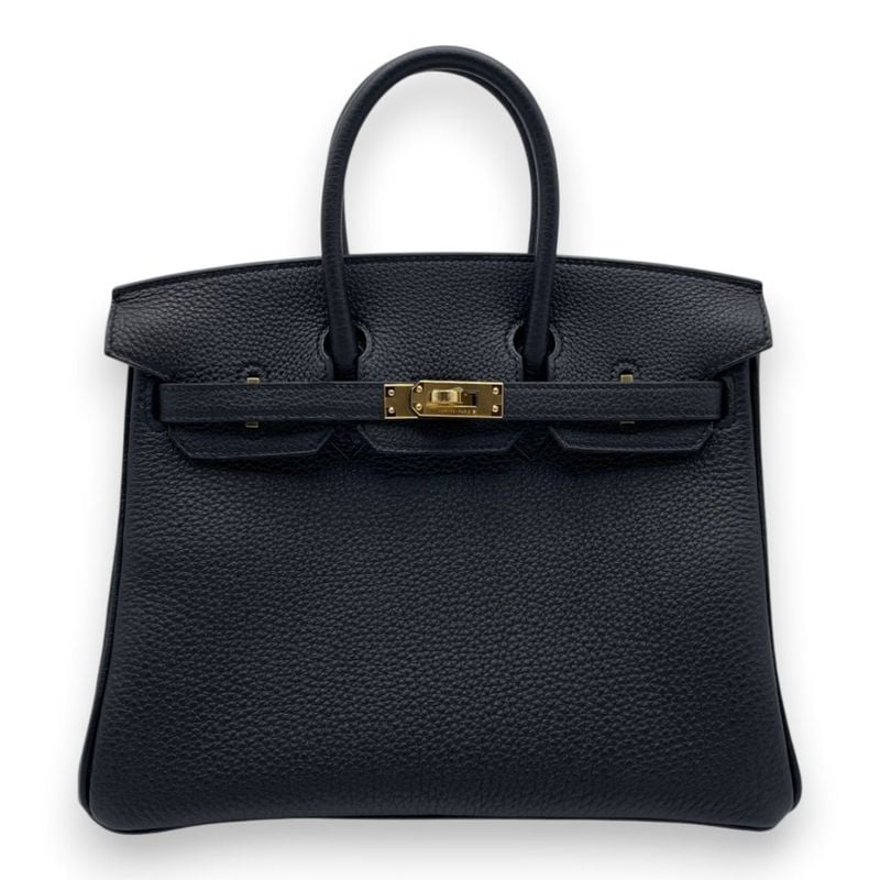エルメス バーキン 25 ノワール トゴ ゴールド金具 G刻印