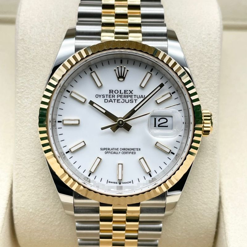 ロレックス デイトジャスト 126233 ホワイト ジュビリーブレス 36mm