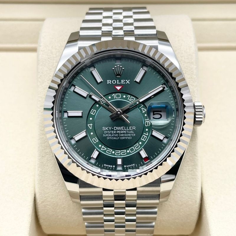 ロレックス スカイドゥエラー 336934 ミントグリーン ジュビリーブレス 42mm