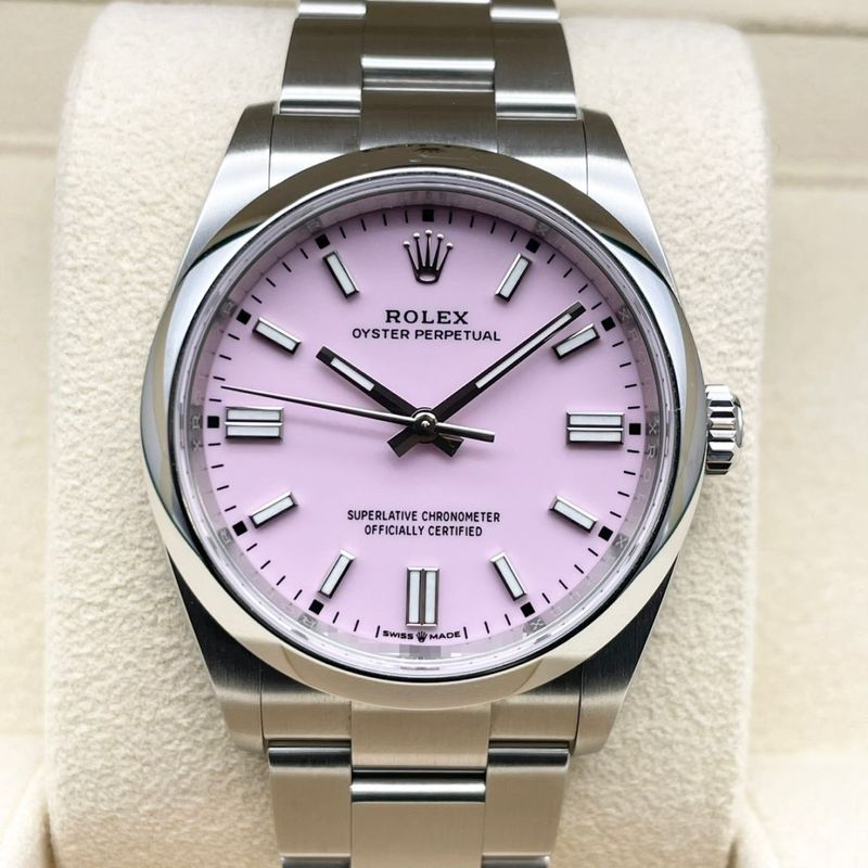 ロレックス オイスターパーペチュアル 126000 キャンディピンク オイスターブレスレット 36mm