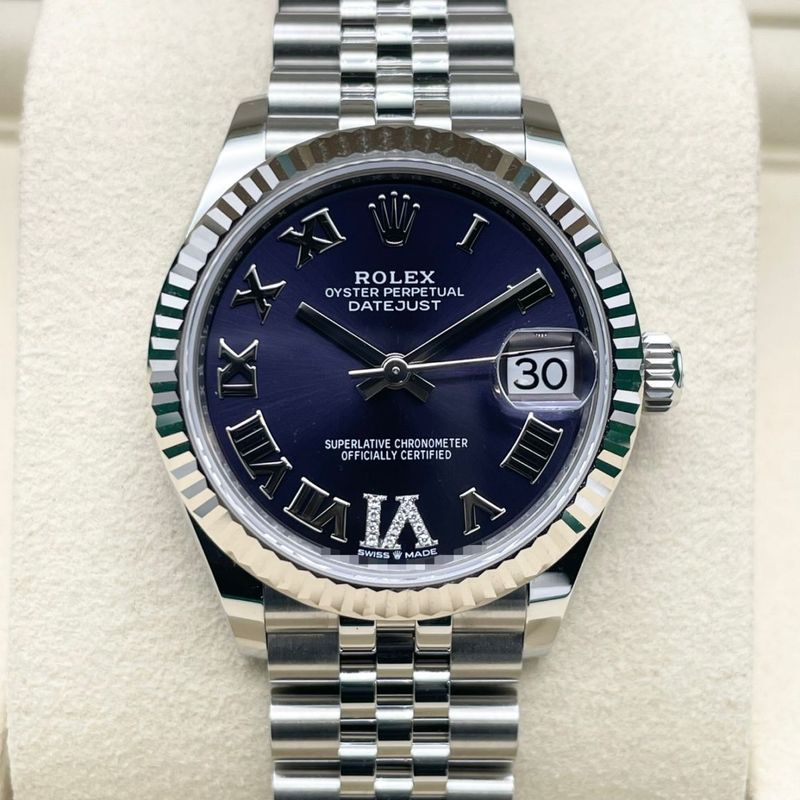 ロレックス デイトジャスト 278274 オーベルジーヌ Ⅵダイヤ 31mm