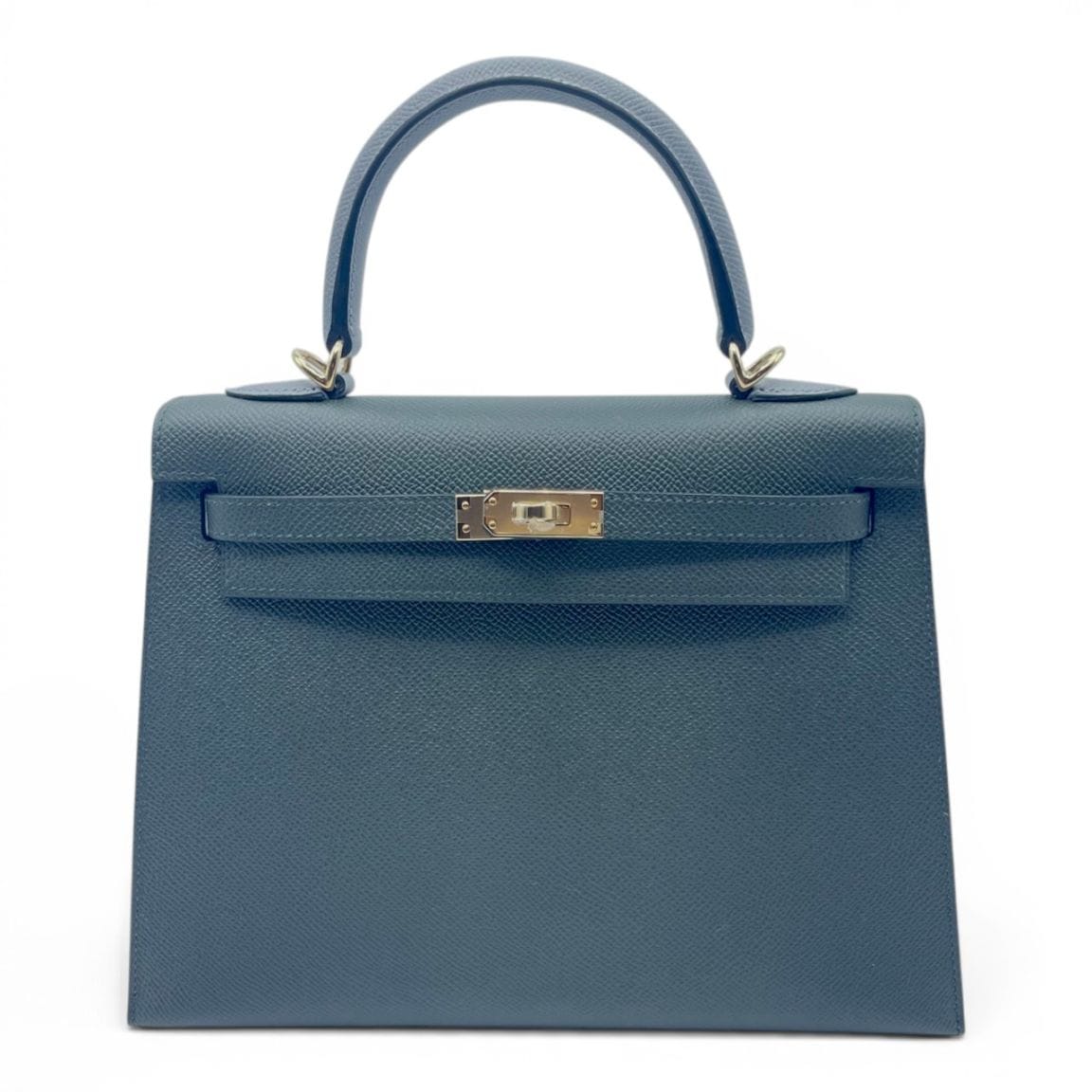 エルメス ケリー 25 トリコロール ベールマングローブ/グリパンタン