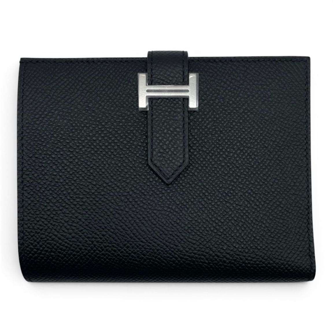 エルメス ベアンコンパクト ノワール エプソン シルバー金具 C刻印