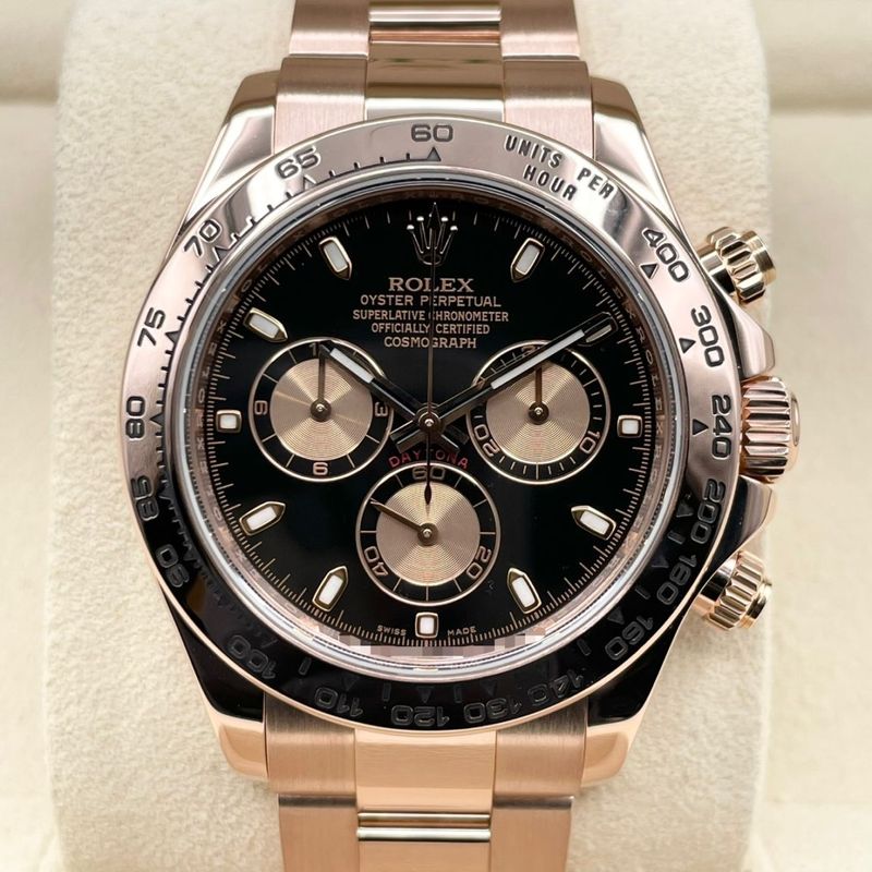 ロレックス デイトナ 116505 ブラック  エバーローズ ゴールド 40mm