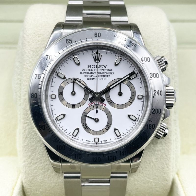 ロレックス デイトナ 116520 ホワイト ステンレススチール 40mm