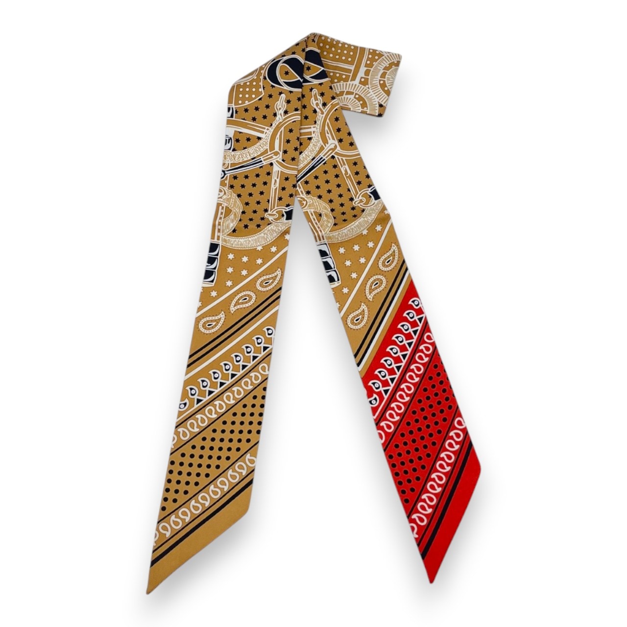 新品エルメス HERMES ツイリー バンダナ Eperon d' orスカーフ エルメス ツイリー エプロン・ドール・バンダナ Eperon d'Or Bandana