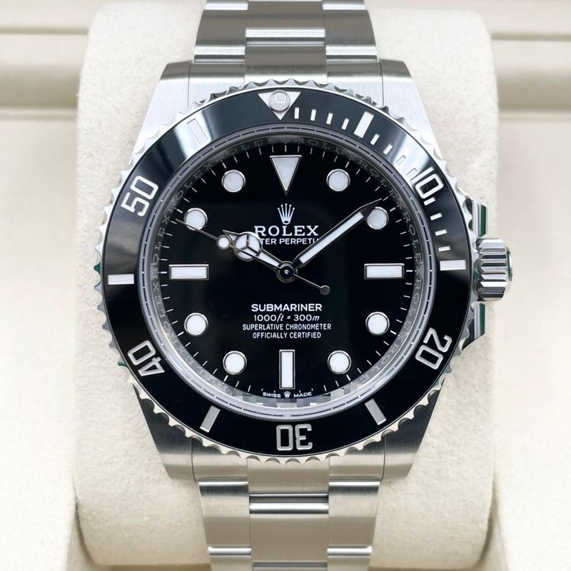 ロレックス サブマリーナ ノンデイト 124060 ブラック ステンレススチール 41mm