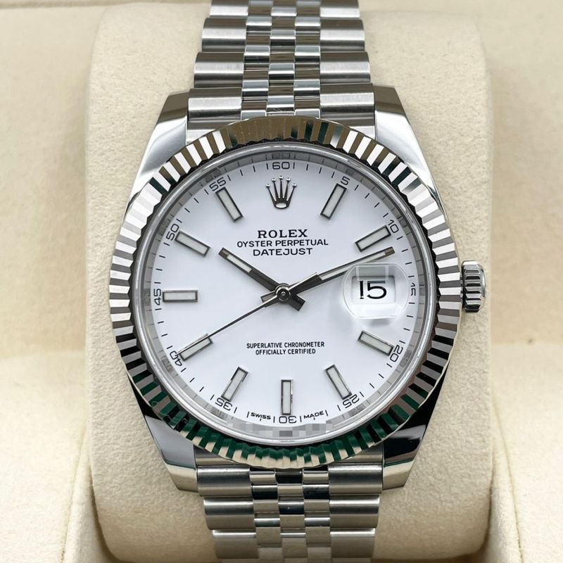 ロレックス デイトジャスト 126334 ホワイト ジュビリーブレスレット 41mm