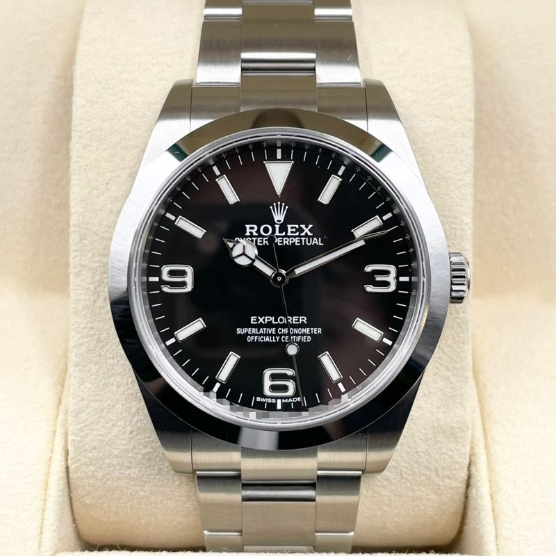 ロレックス エクスプローラー 214270 ブラック ステンレススチール 39mm