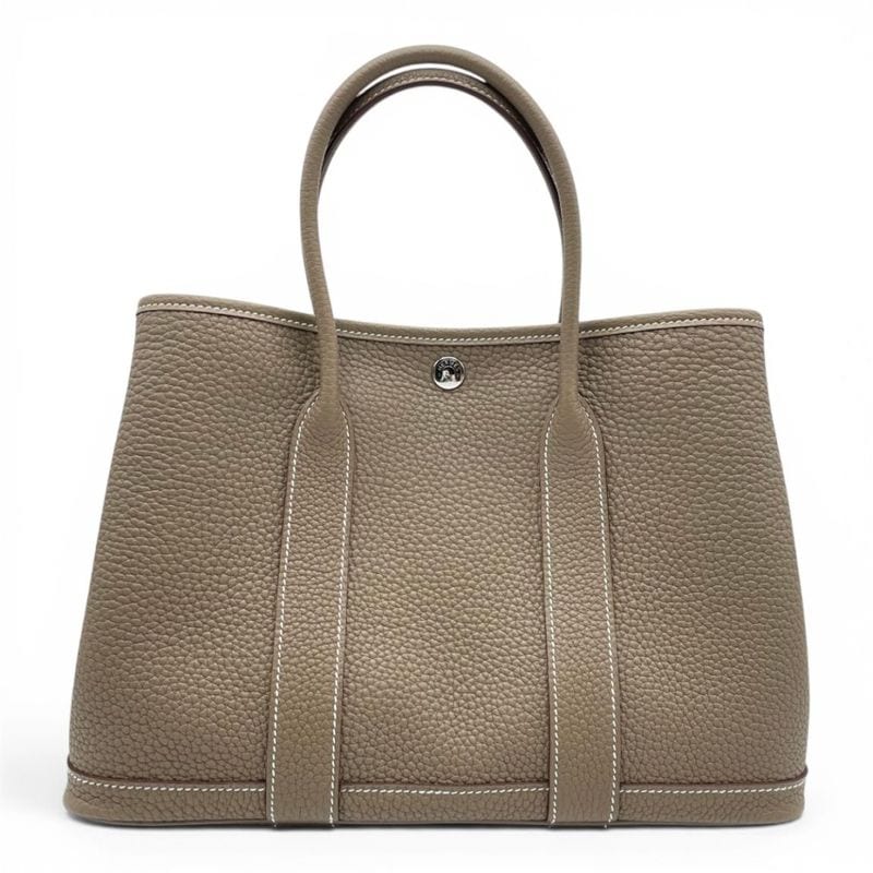 HERMES ガーデンパーティ TPM ネゴンダ エトゥープ グレージュ エルメス ガーデンパーティ TPM エトゥープ ネゴンダ シルバー金具 K
