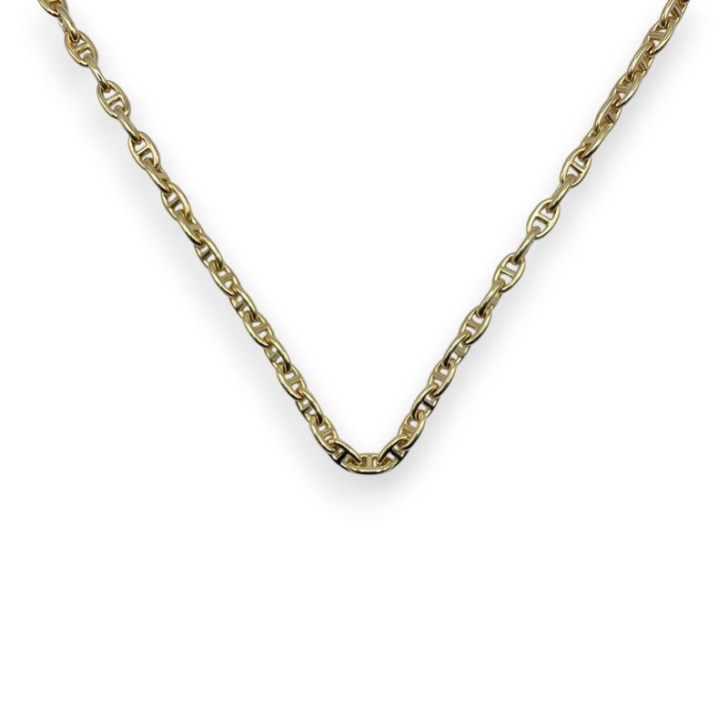 エルメス シェーヌ・ダンクル ネックレス TPM 18K イエローゴールド 62コマ