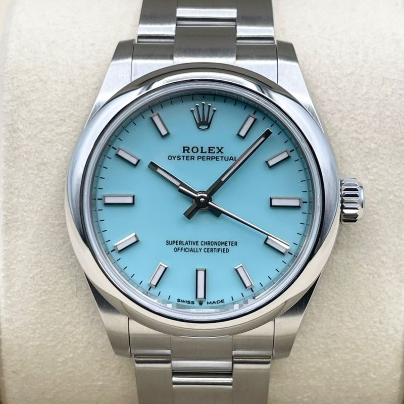ロレックス オイスターパーペチュアル 277200 ターコイズブルー ステンレスチール 31mm