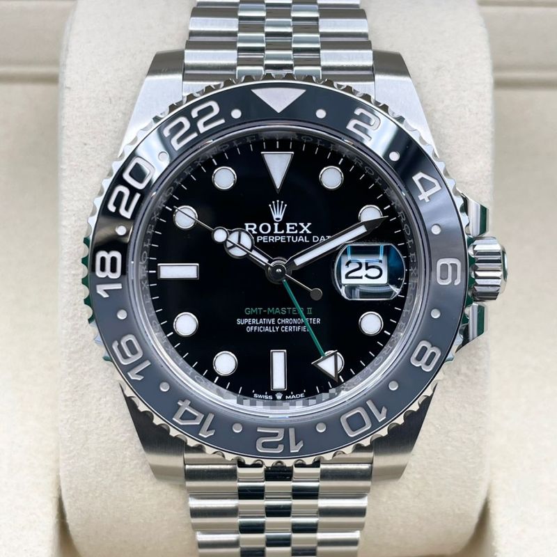 ロレックス GMTマスターII 126710GRNR ブラック オイスターブレス 40mm