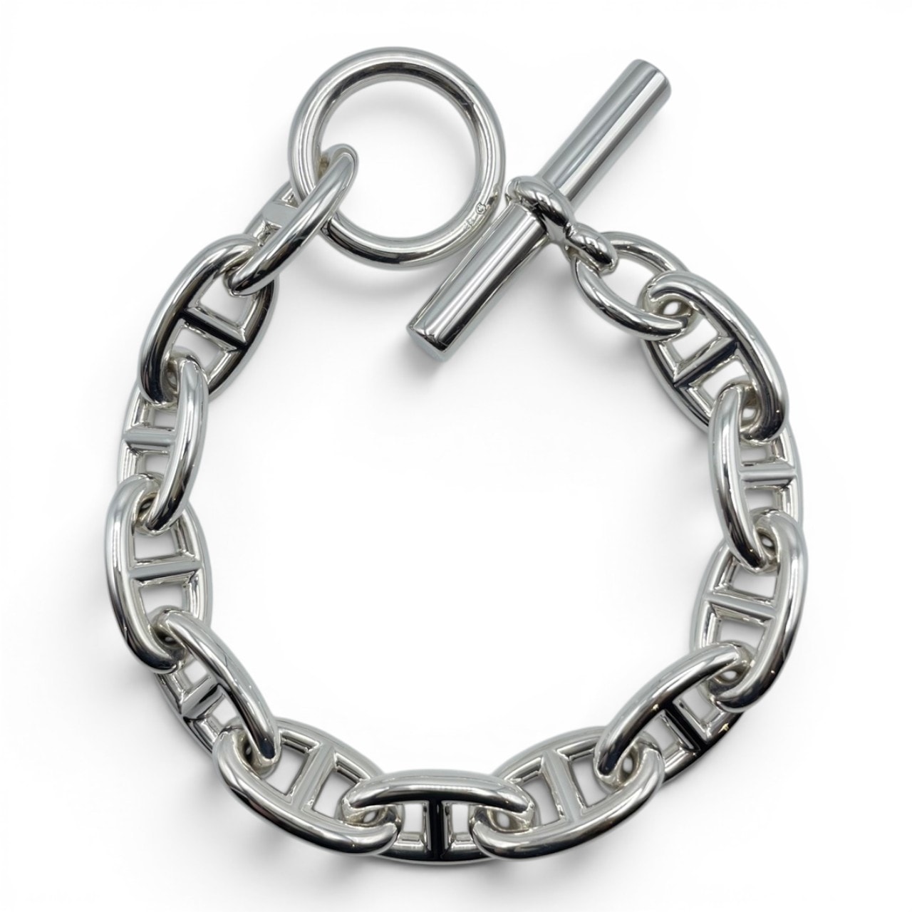シェーヌダンクル GM 12 Silver 925 ブレスレット 純銀 メンズ エルメス シェーヌ・ダンクル ブレスレット GM シルバー925 12コマ