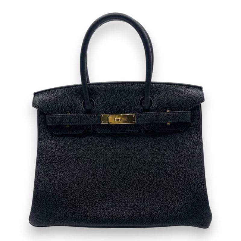 エルメス バーキン 30 ノワール トゴ ゴールド金具 A刻印