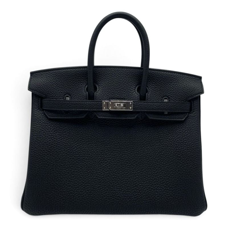 エルメス バーキン 25 ノワール トゴ シルバー金具 G刻印