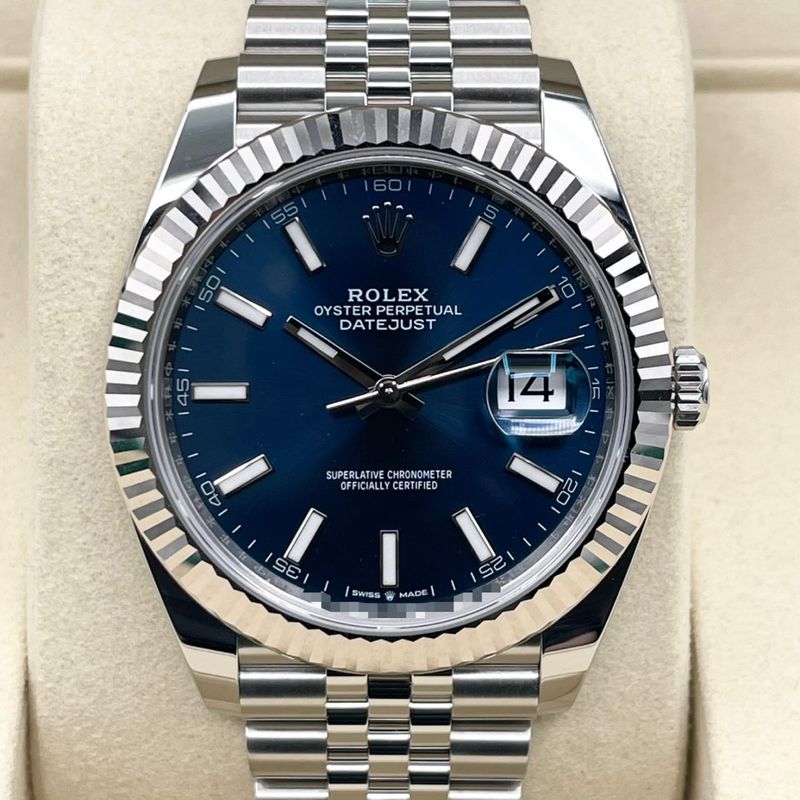 ロレックス デイトジャスト 126334 ブライトブルー ジュビリーブレスレット 41mm