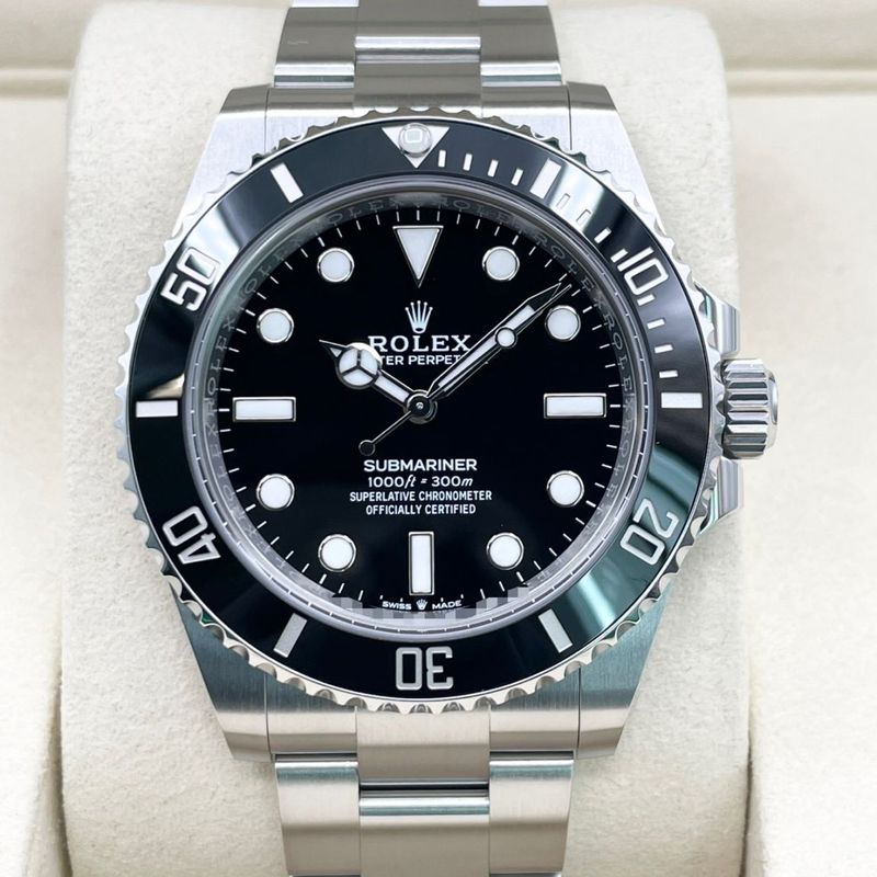 ロレックス サブマリーナ ノンデイト 124060 ブラック ステンレススチール 41mm