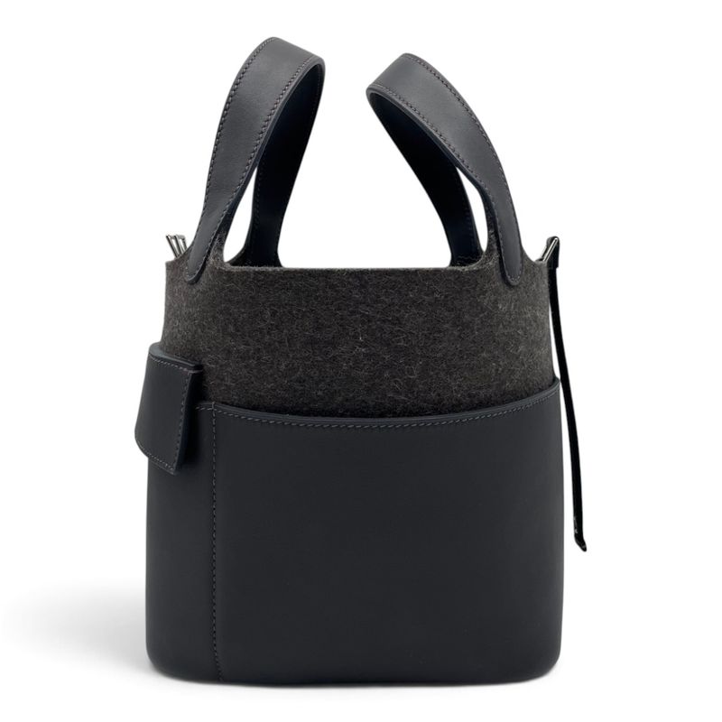 エルメス ピコタンロック PM ゴーチーム エベンヌ スイフト/フェルト シルバー金具 W刻印