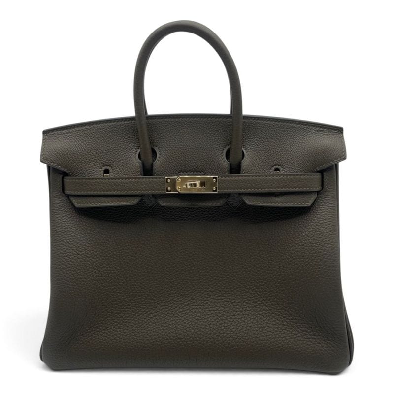 エルメス バーキン 25 ヴェールロデン トゴ シャンパンゴールド金具 G刻印