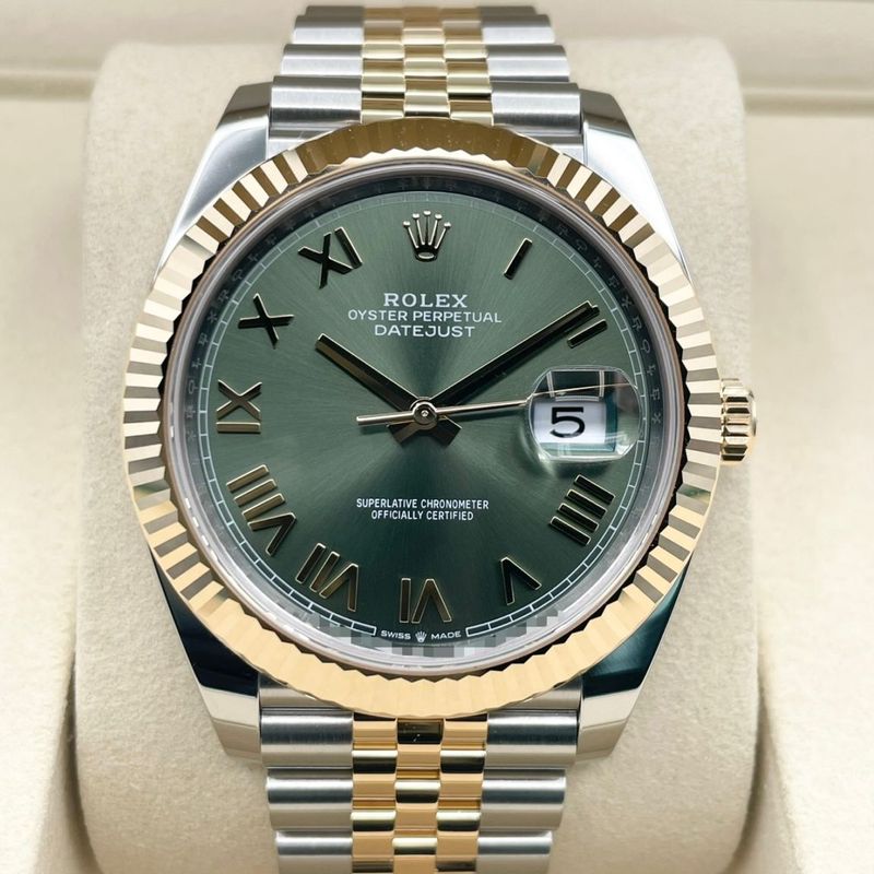 ロレックス デイトジャスト 126333 オリーブグリーン ジュビリーブレス 41mm