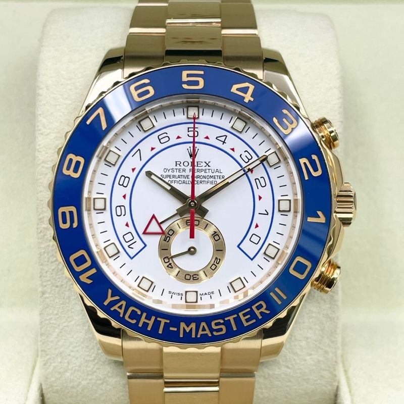 ロレックス ヨットマスター II 116688 ホワイト イエローゴールド 44ｍｍ