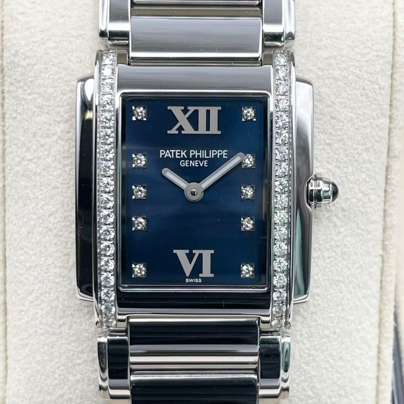 パテックフィリップ TWENTY~4 4910/10A-012 ブルー 25×30mm