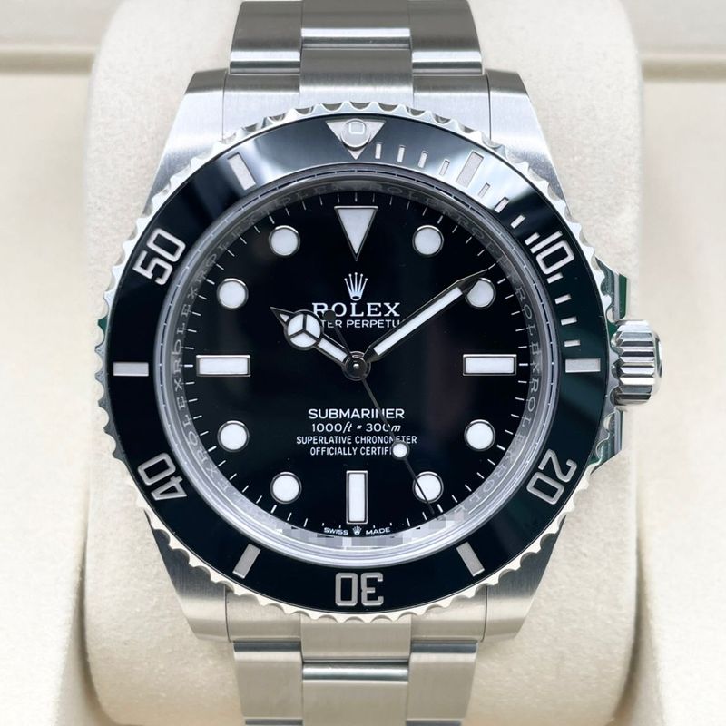ロレックス サブマリーナ ノンデイト 124060 ブラック ステンレススチール 41mm