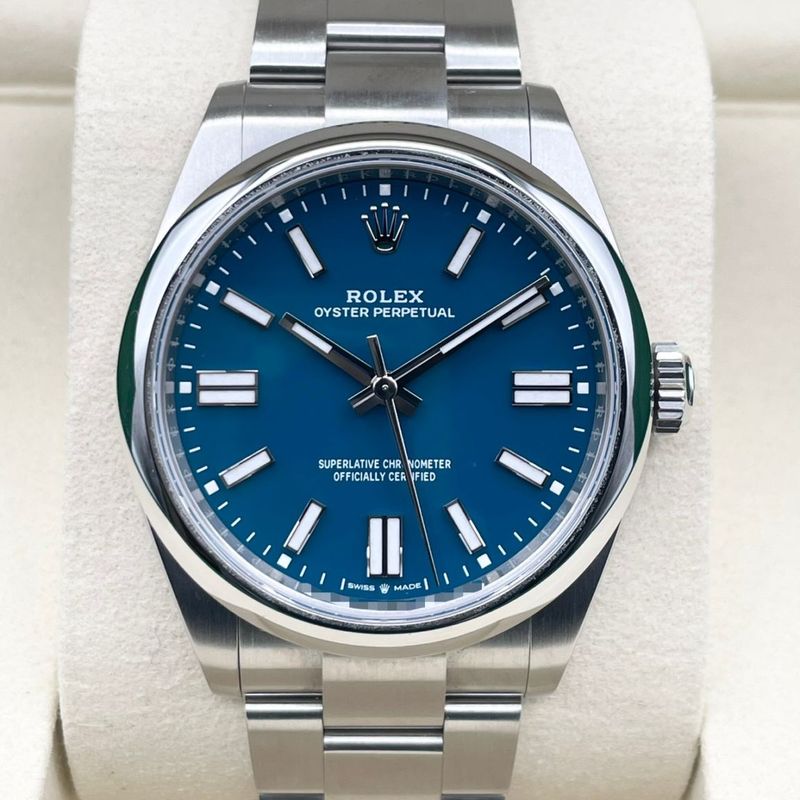 ロレックス オイスターパーペチュアル 134300 メッドブルー オイスターブレスレット 41mm