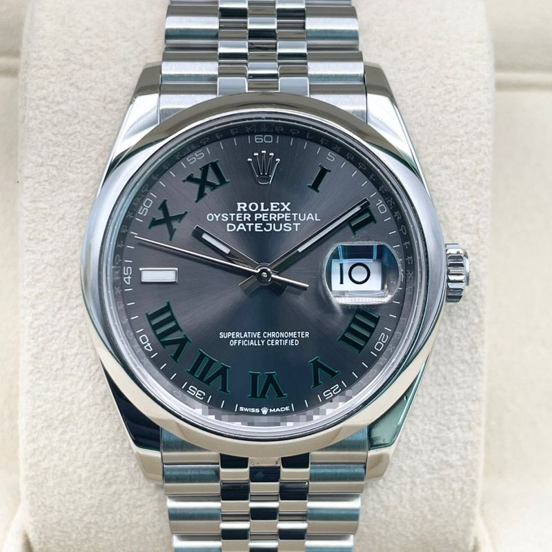 ロレックス デイトジャスト 126200 スレート ローマン ジュビリーブレス 36mm
