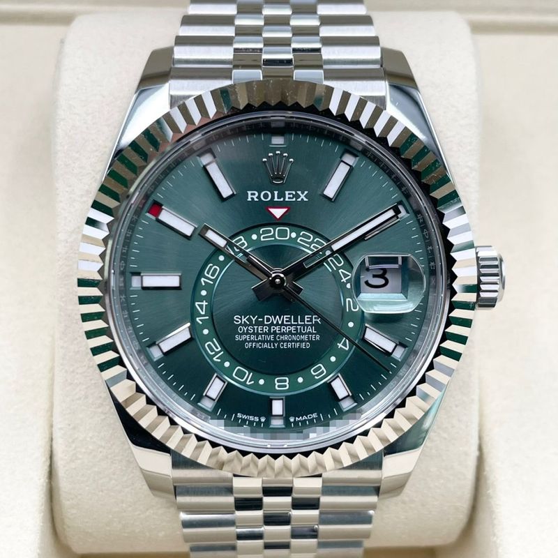 ロレックス スカイドゥエラー 336934 ミントグリーン ジュビリーブレスレット 42mm
