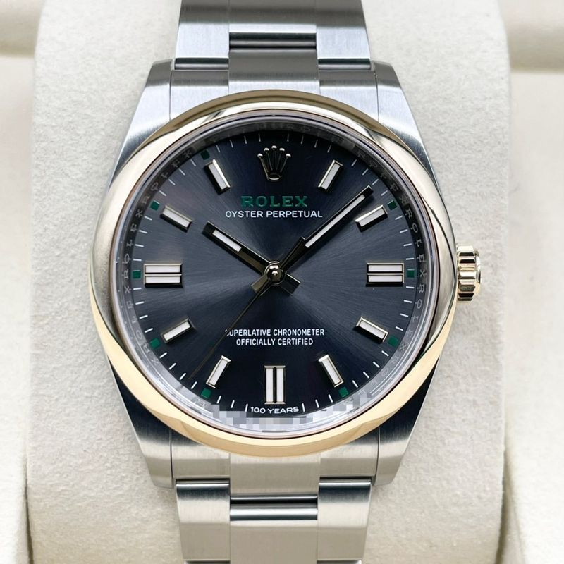 ロレックス オイスターパーペチュアル 126003 スレートグレー ステンレスチール＋イエローゴールド 36mm