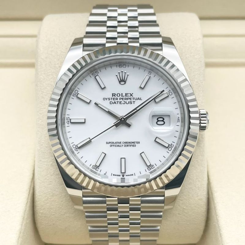 ロレックス デイトジャスト 126334 ホワイト ジュビリーブレスレット 41mm