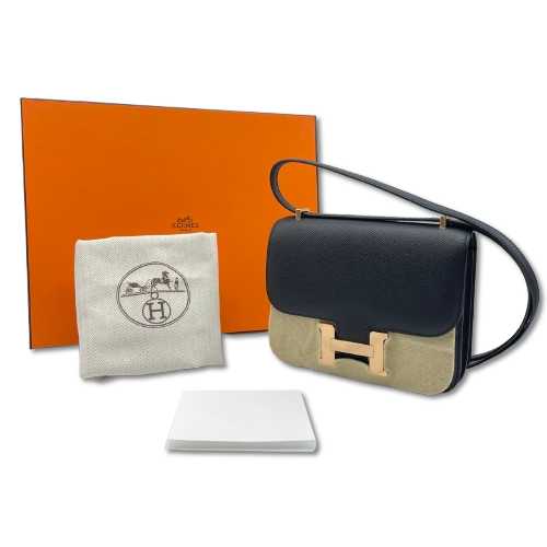 エルメス コンスタンスミニ 18 ノワール エプソン ローズゴールド金具 B刻印