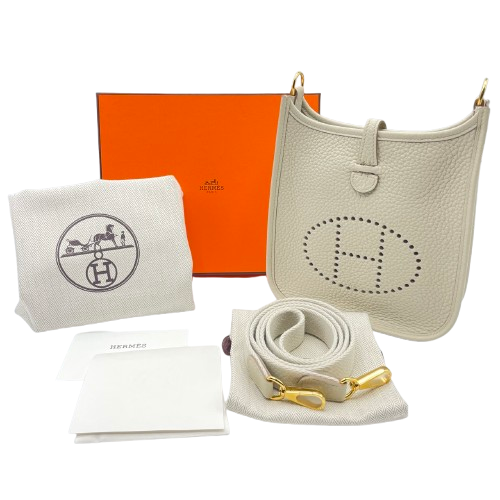 エルメス ミニエヴリン アマゾーヌ TPM べトン トリヨンクレマンス ゴールド金具 W刻印