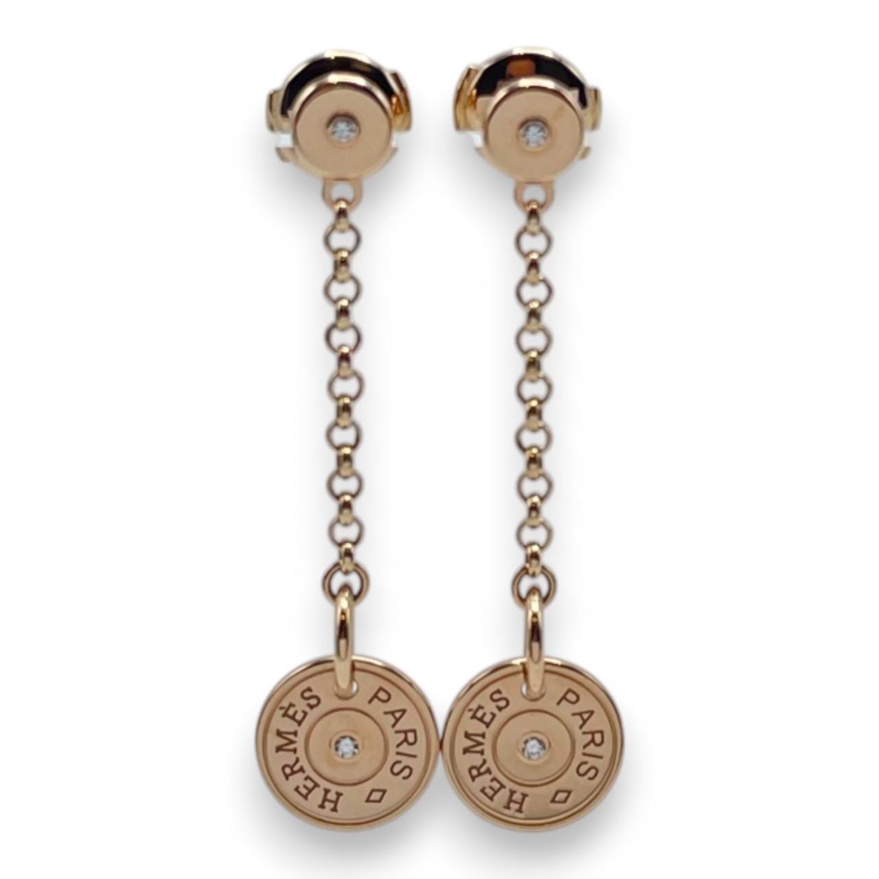 エルメス ガンバード クルー・ド・セル ピアス ピンクゴールド