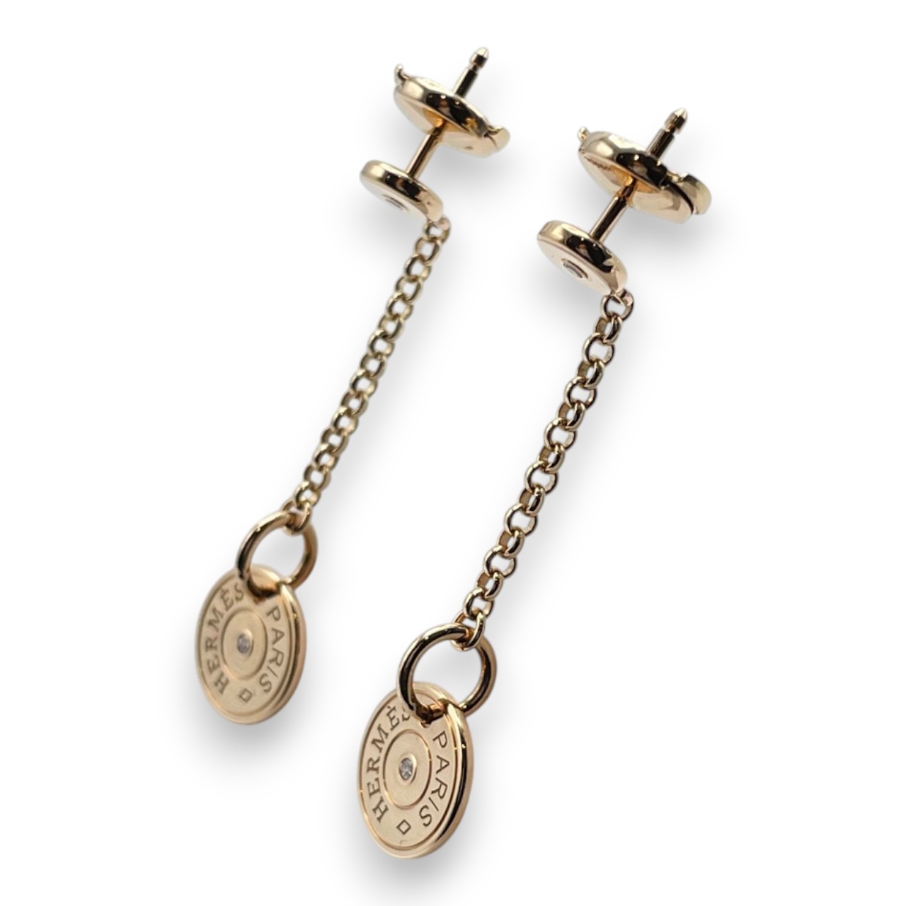 エルメス ガンバード クルー・ド・セル ピアス ピンクゴールド