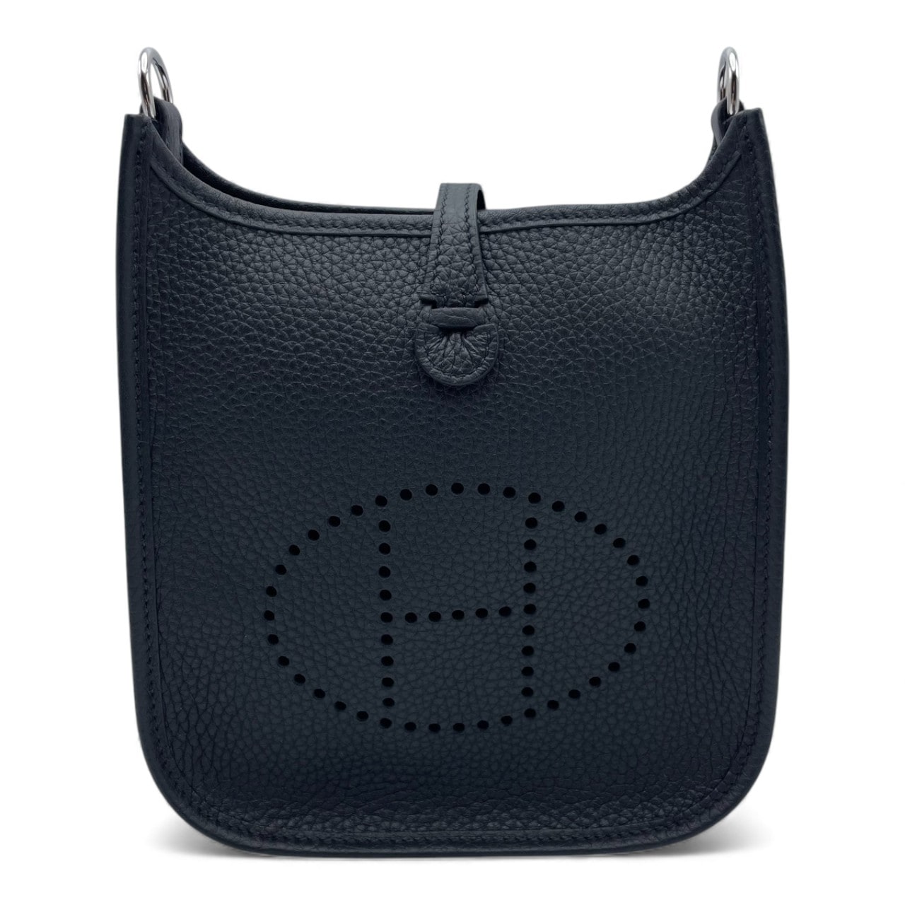 【新品未使用】エルメス ミニ エブリンtpm アマゾーヌ ノアール シルバー W エルメス ミニエヴリン アマゾーヌ TPM ノワール トリヨンクレマンス